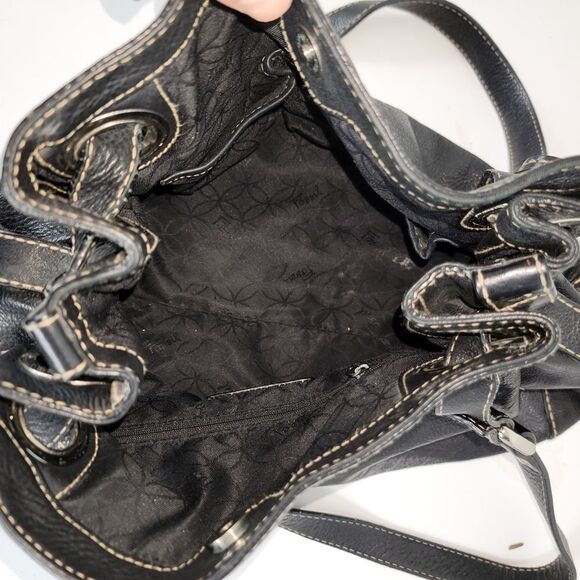 Fossil Black Leather Women's Shoulder Bag - Picture 10 of 12